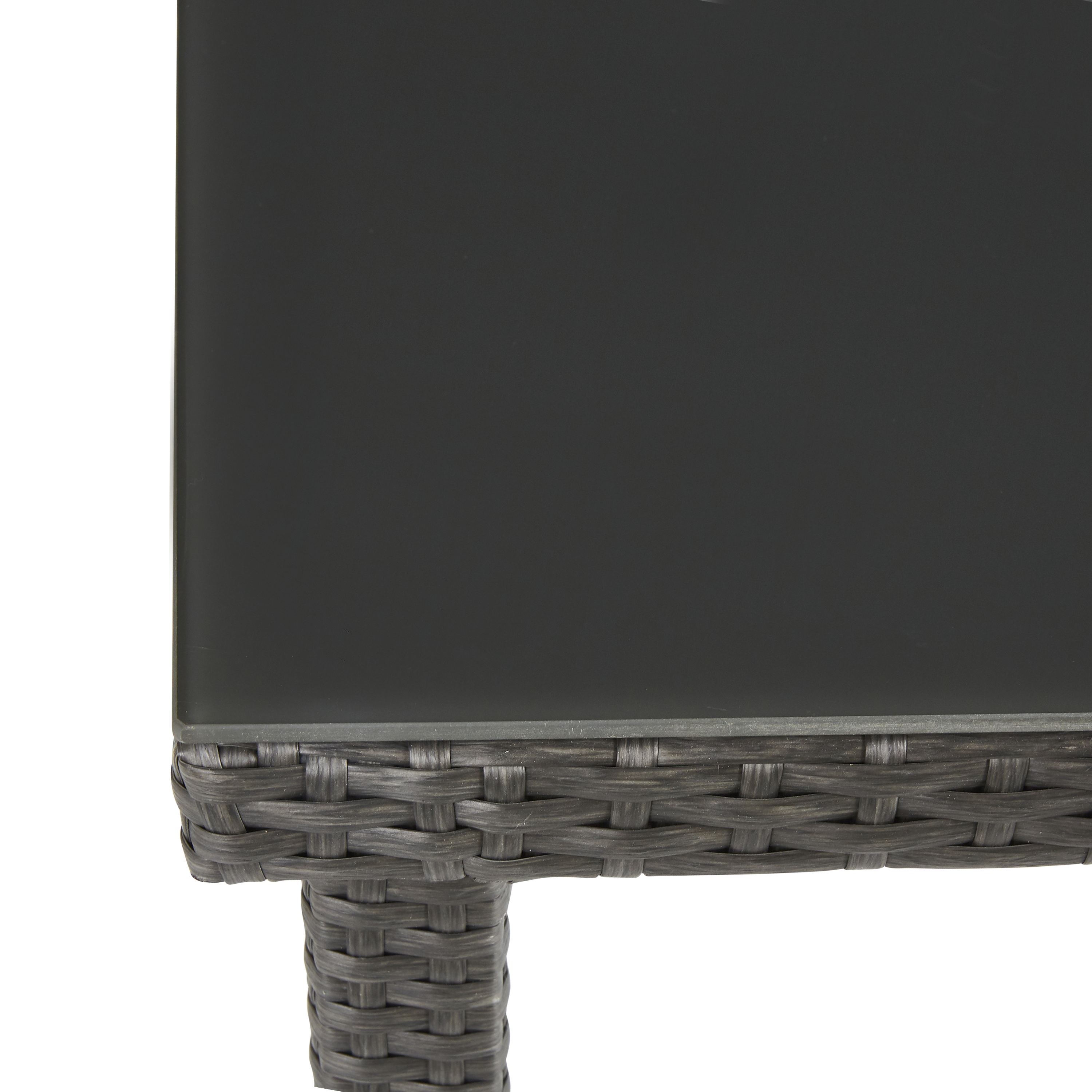 Mesa de rattan NATERIAL NOA 150X90X74CM CINZA ESCURO - 6