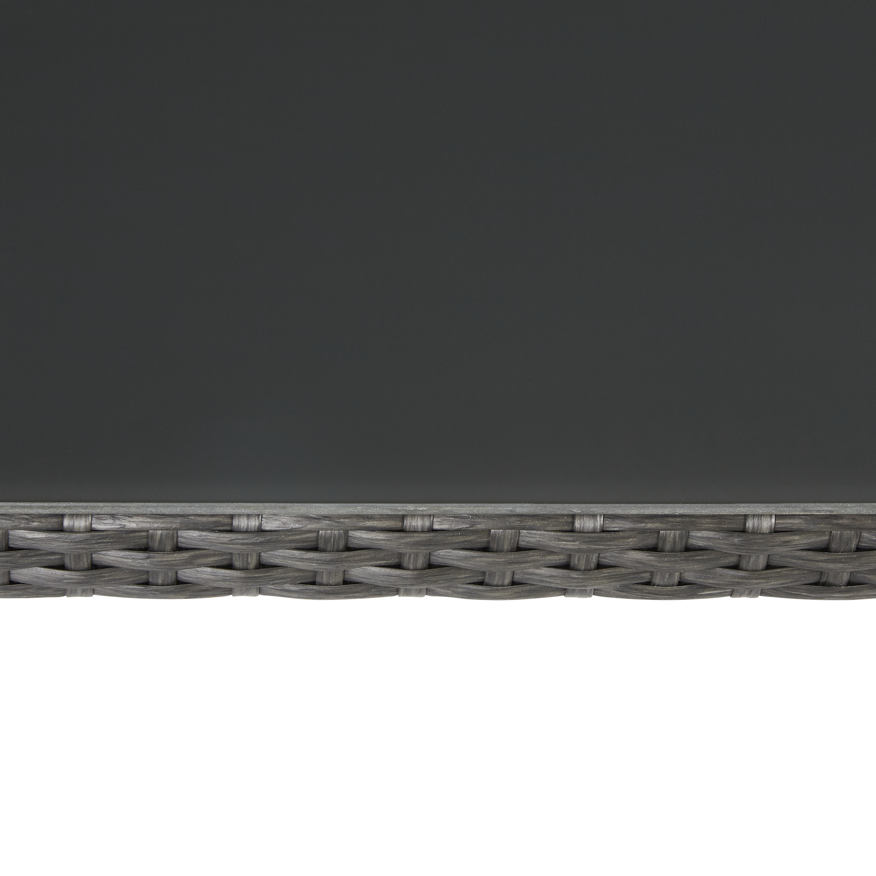 Mesa de rattan NATERIAL NOA 150X90X74CM CINZA ESCURO - 7