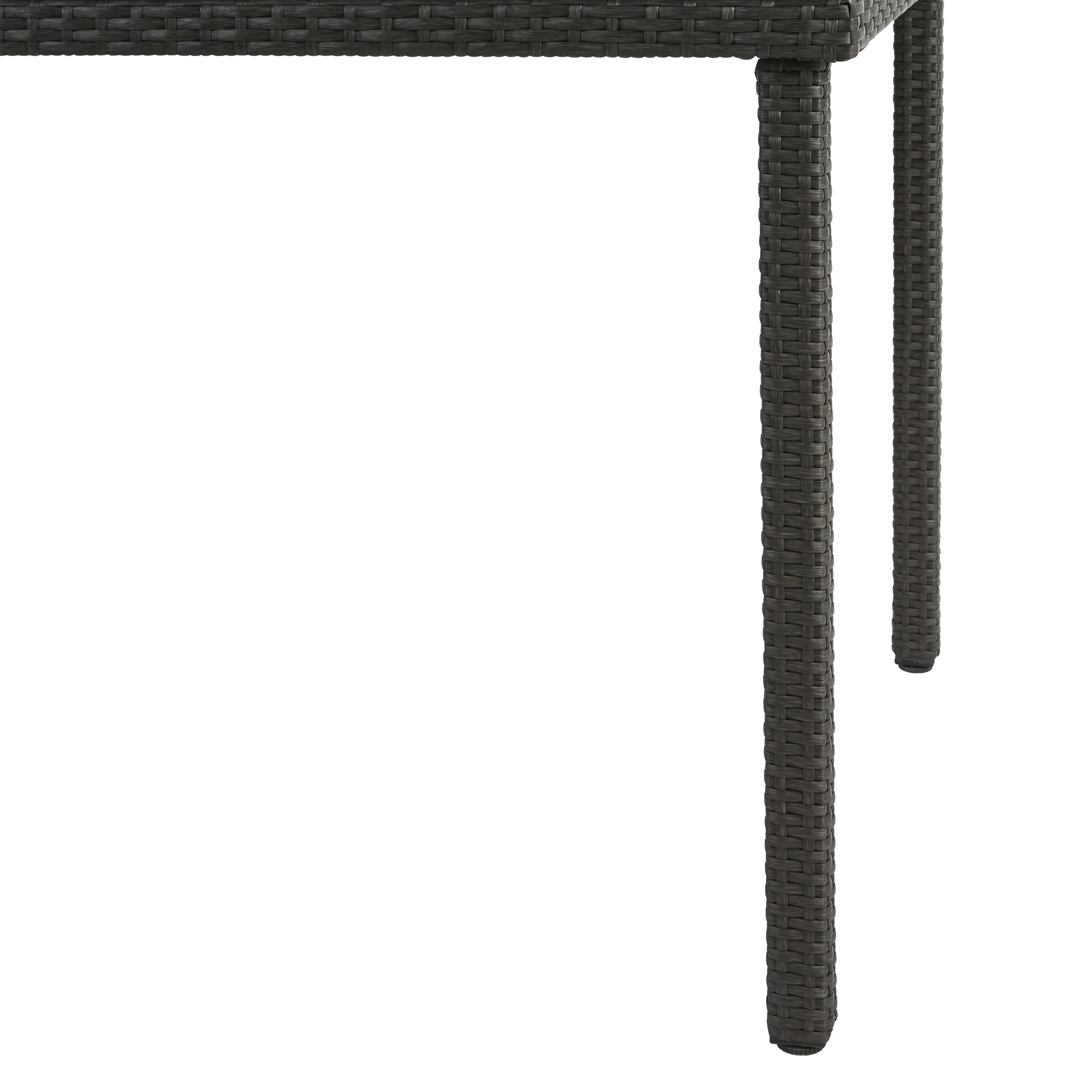 Mesa de rattan NATERIAL NOA 150X90X74CM CINZA ESCURO - 12