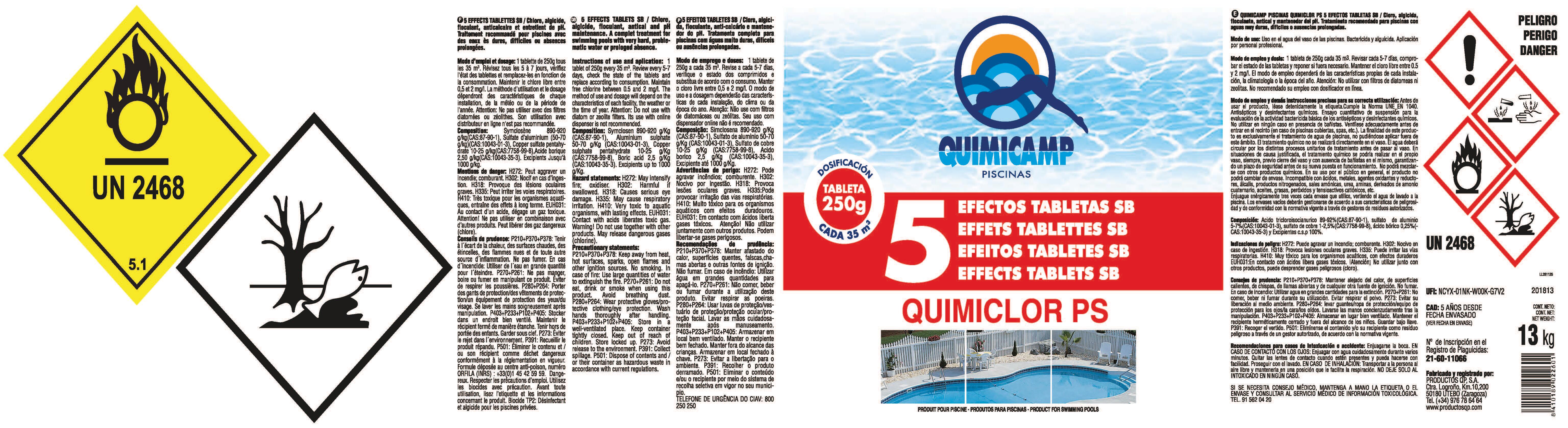 Cloro 5 efeitos 5kg Quimicamp - 3