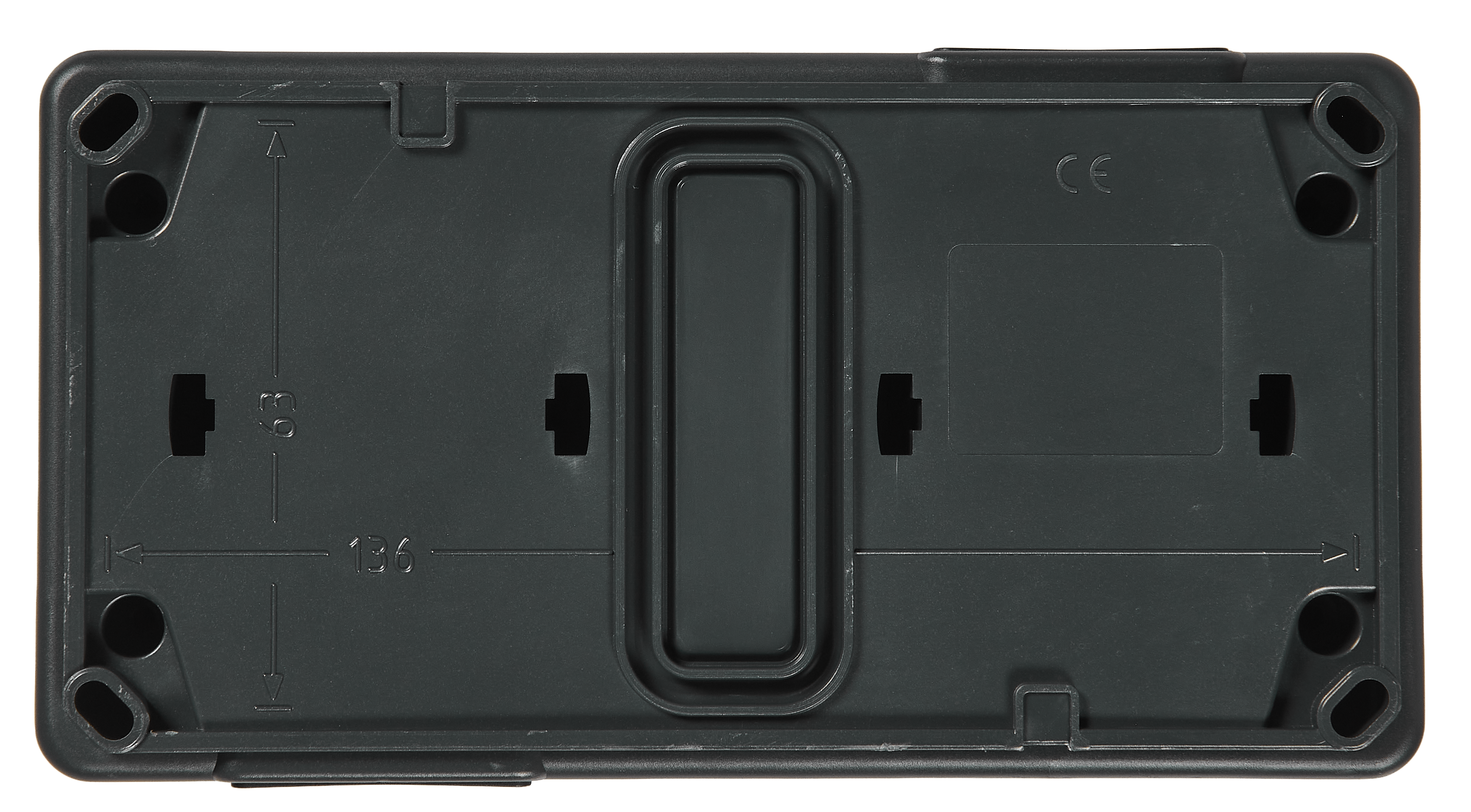 Aquant gniazdo 2X2P+Z IP55 antracyt - 2