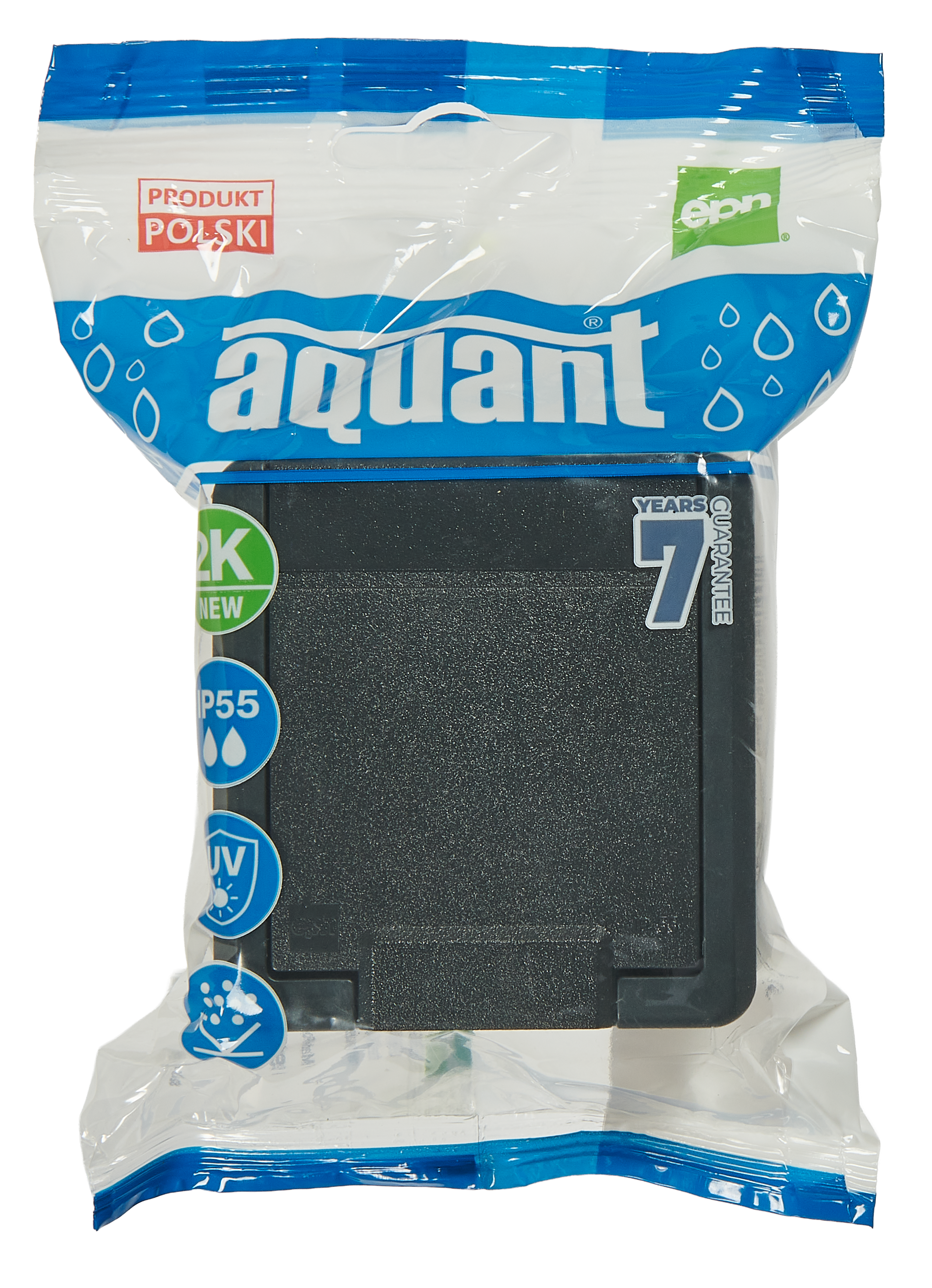 Aquant gniazdo 2P+Z IP55 antracyt - 3