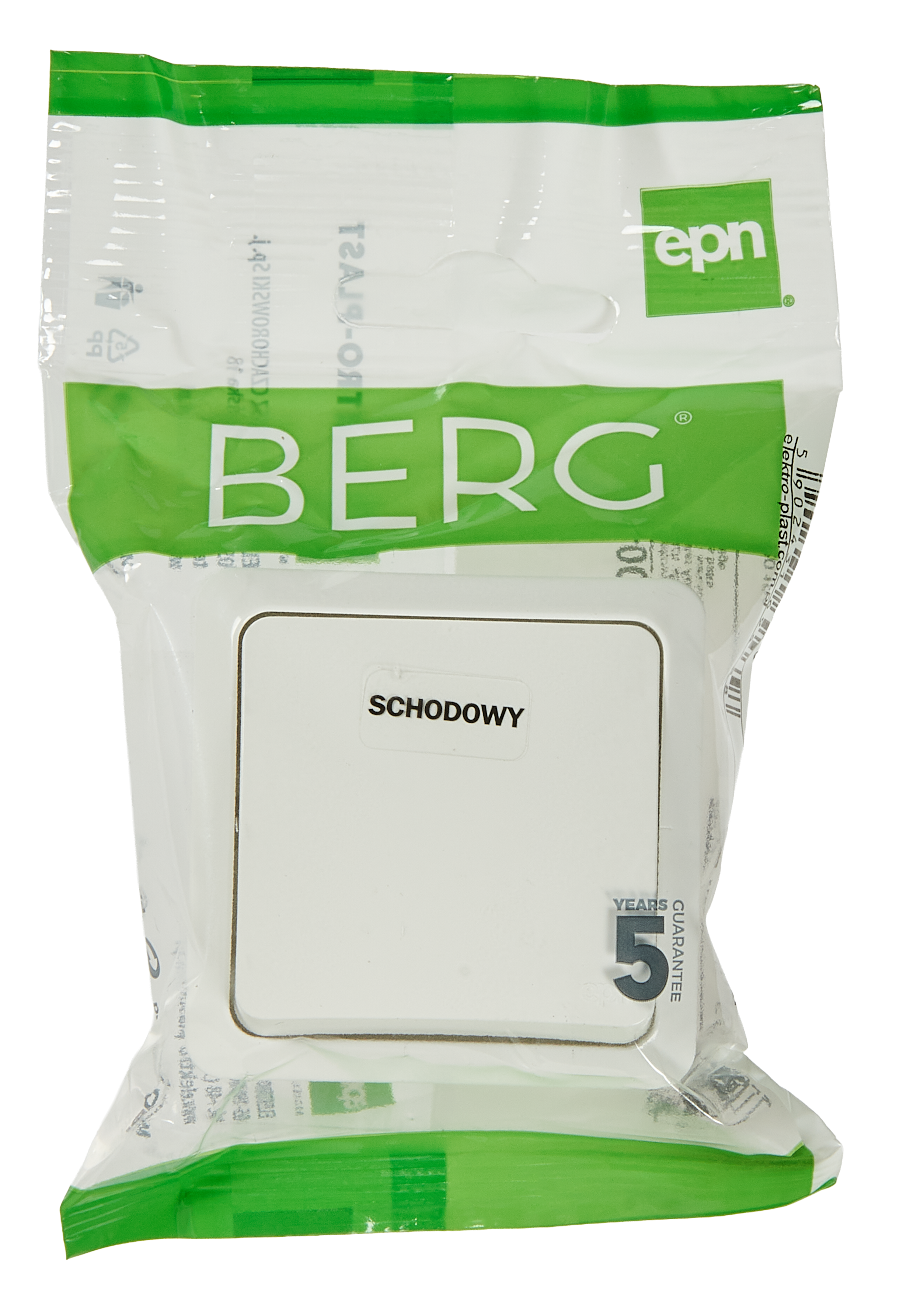 Elektroplast Berg biały łącznik schodowy IP20 - 3