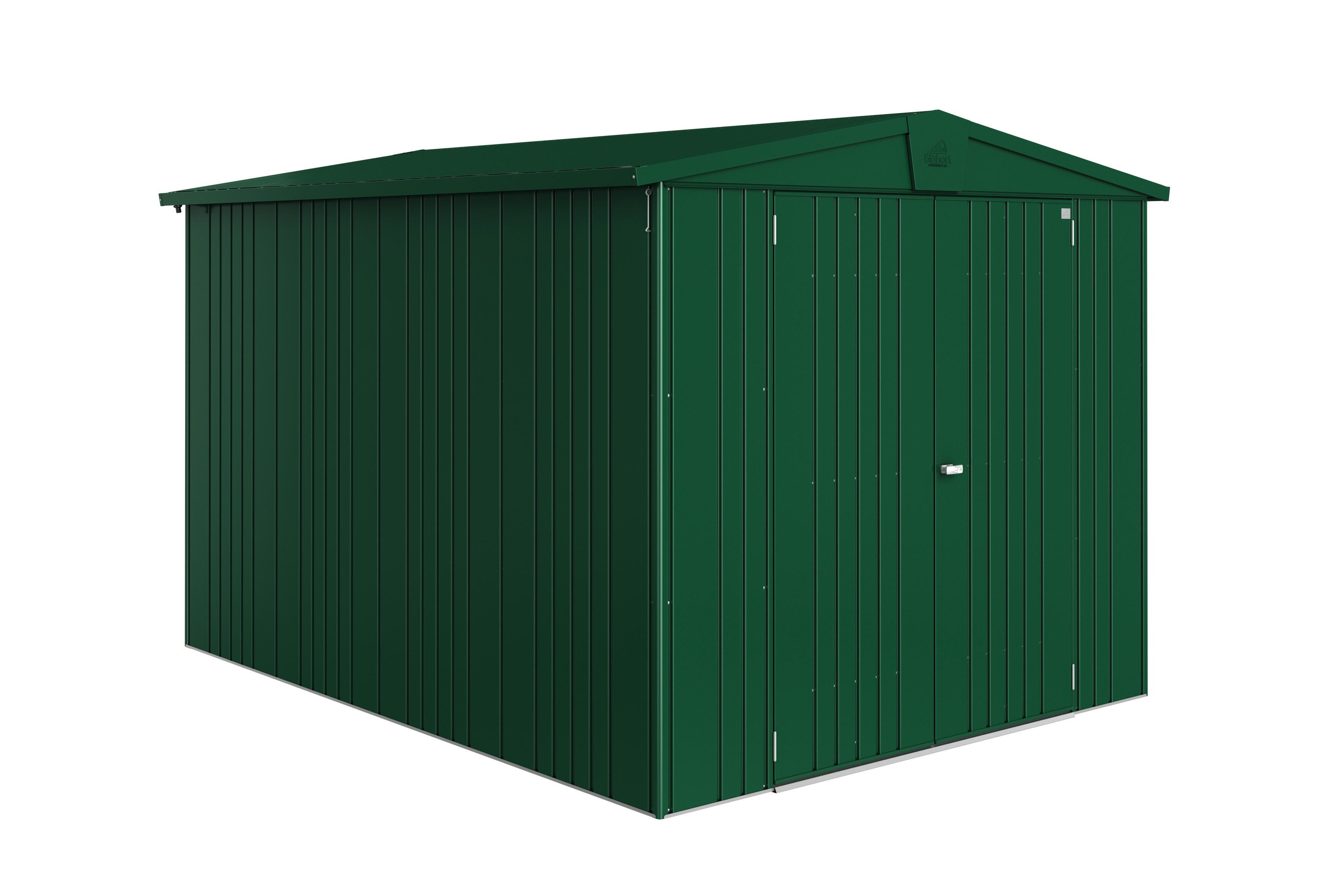 caseta de metal europa 6 de 244x203x300 cm y 732 m2 con 05 mm espesor y doble puerta abatible biohort