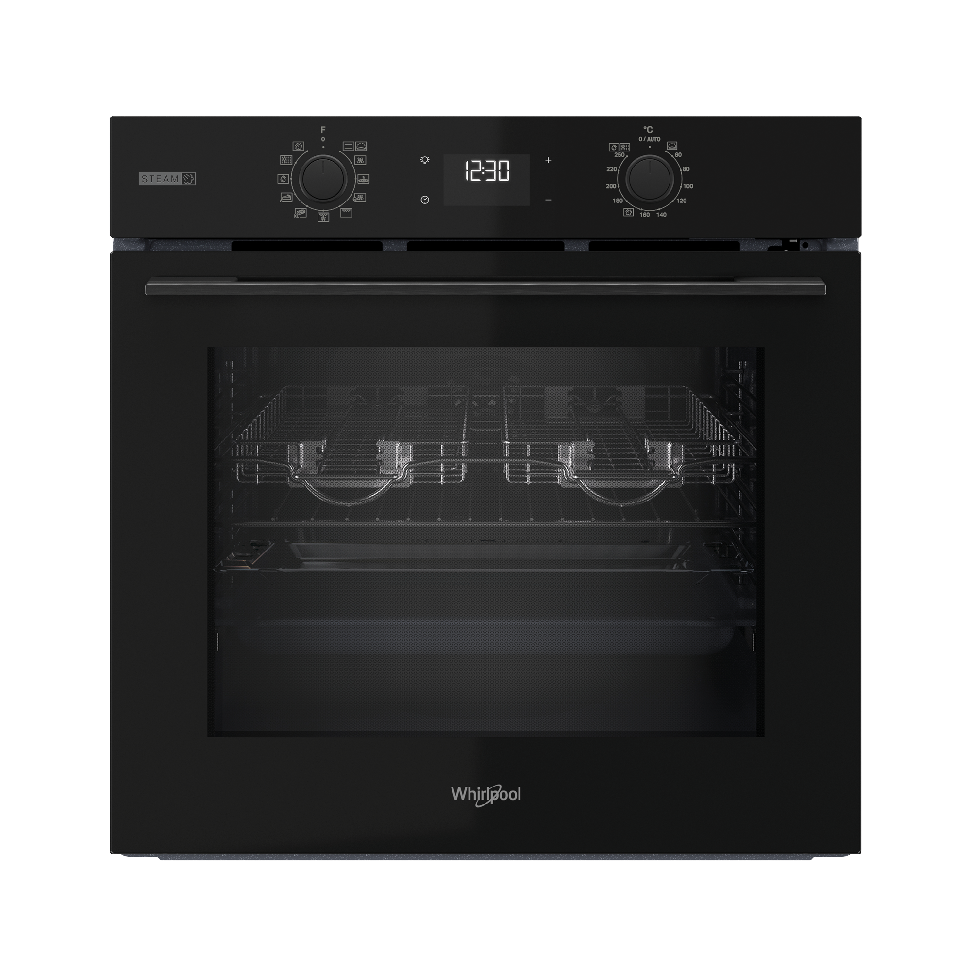 horno multifuncion whirlpool omsk58ru1sab 71l 34kw pirolisis hidrolisis negro clase a