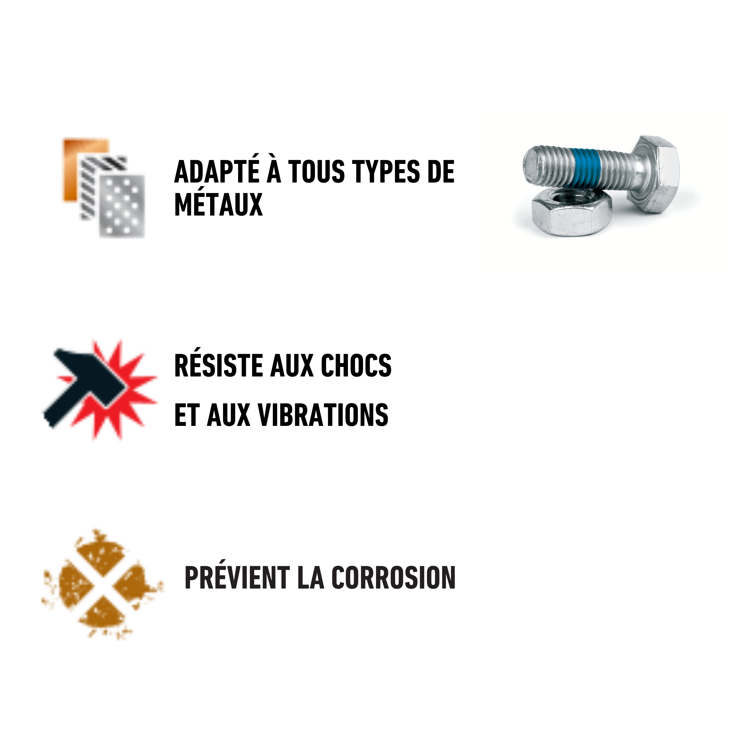 Colle d'assemblage liquide SADER Spécial expert blocage vis écrous transp, 5ml - 3