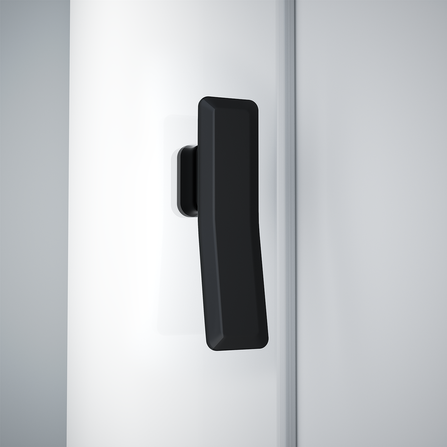 Porta doccia scorrevole Neo, L 116.6-119.6 cm x H 200 cm x SP 8 mm, profilo nero - 10