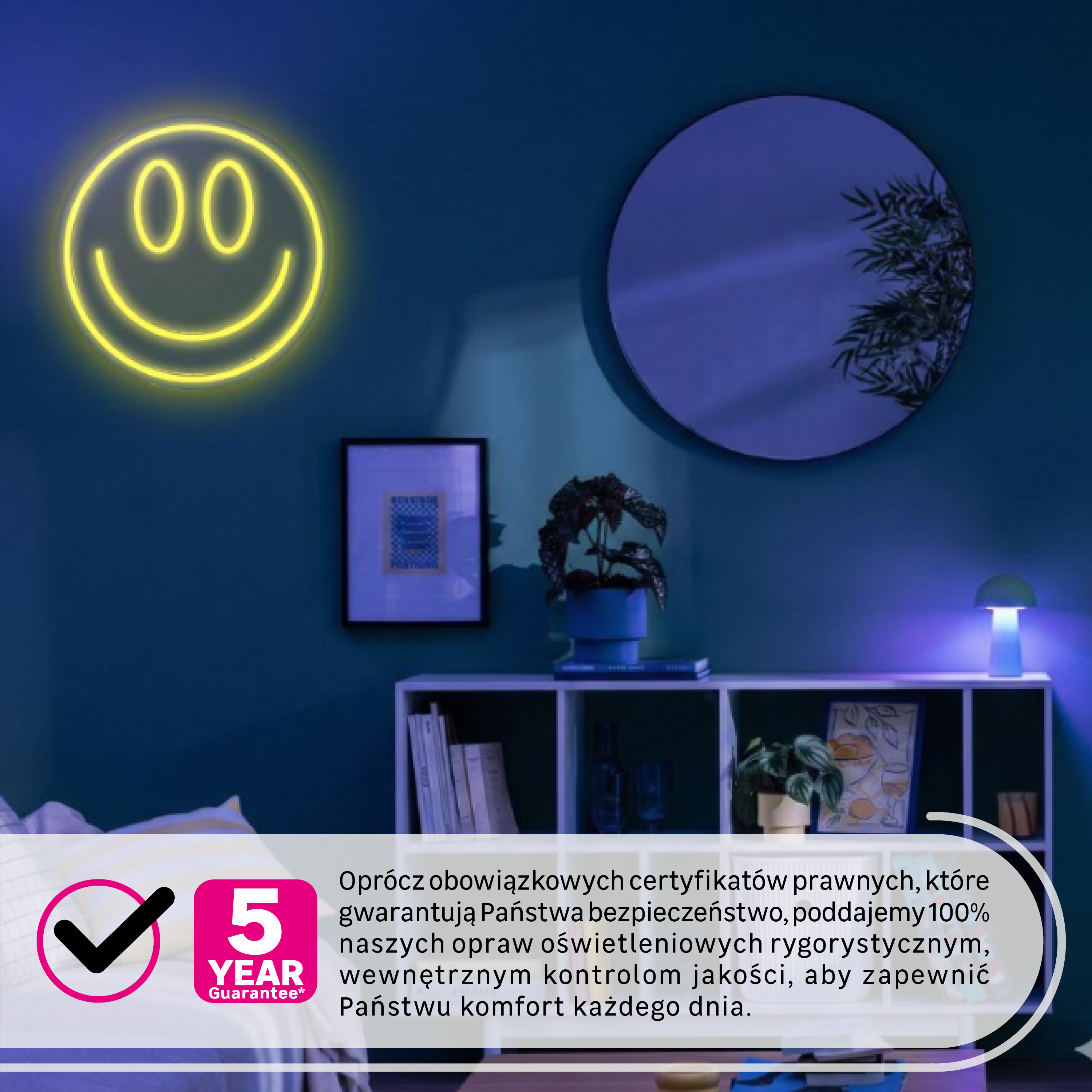 Neon LED Smiley na USB-C Inspire - 2