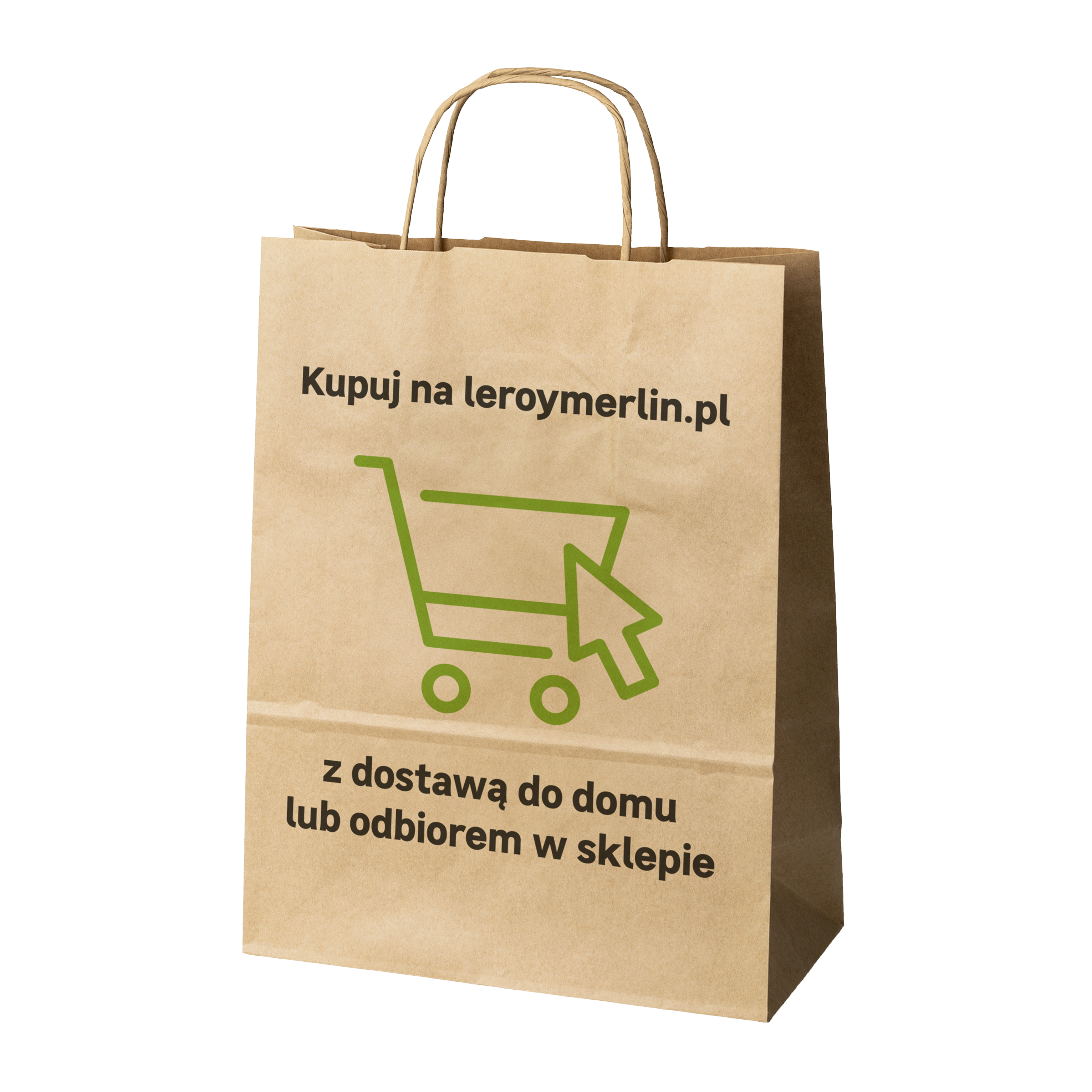 Torba na zakupy papierowa ekologiczna 24x10x32 cm - 2