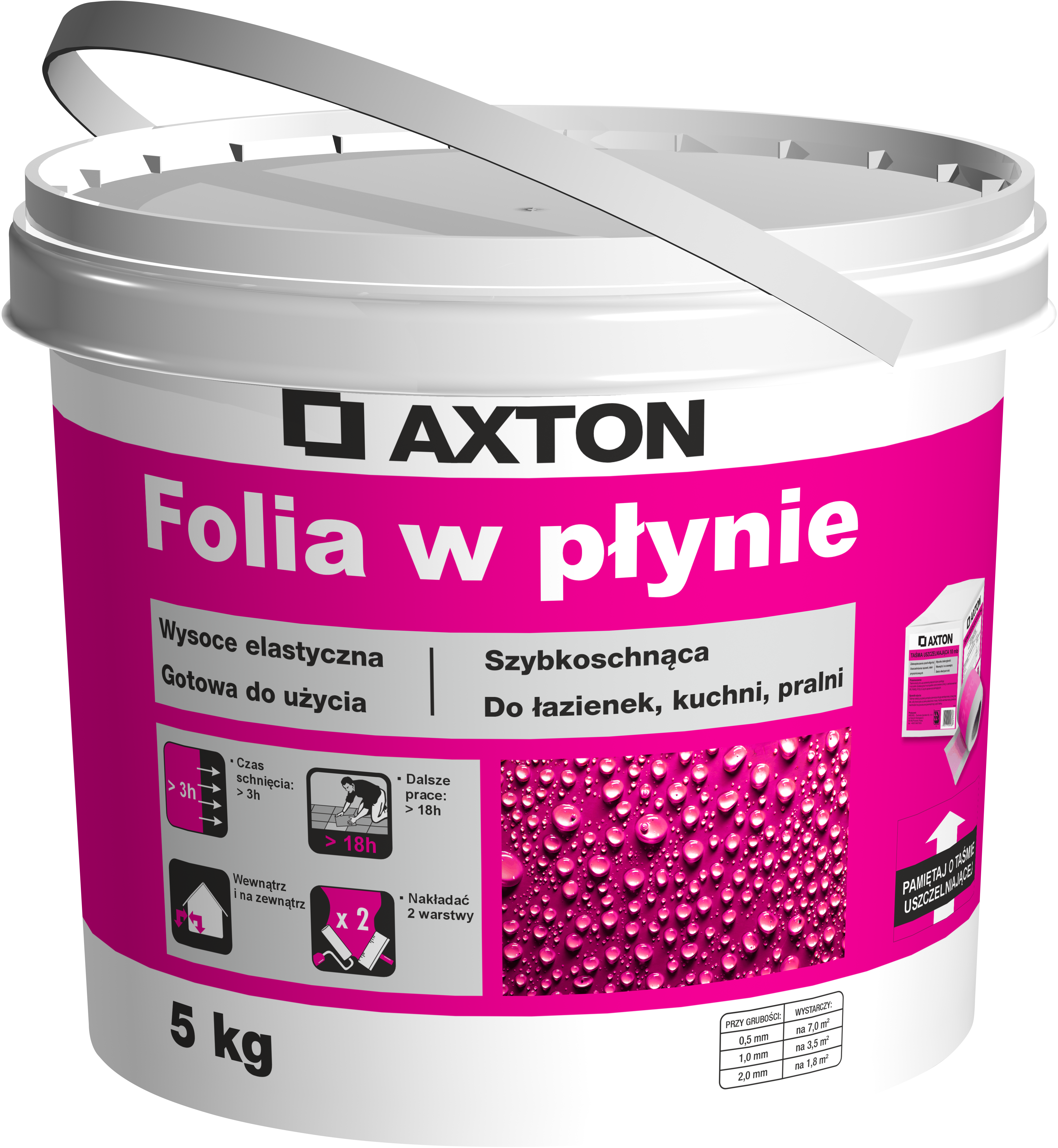 Folia w płynie izolacja przeciwwilgociowa 5kg AXTON