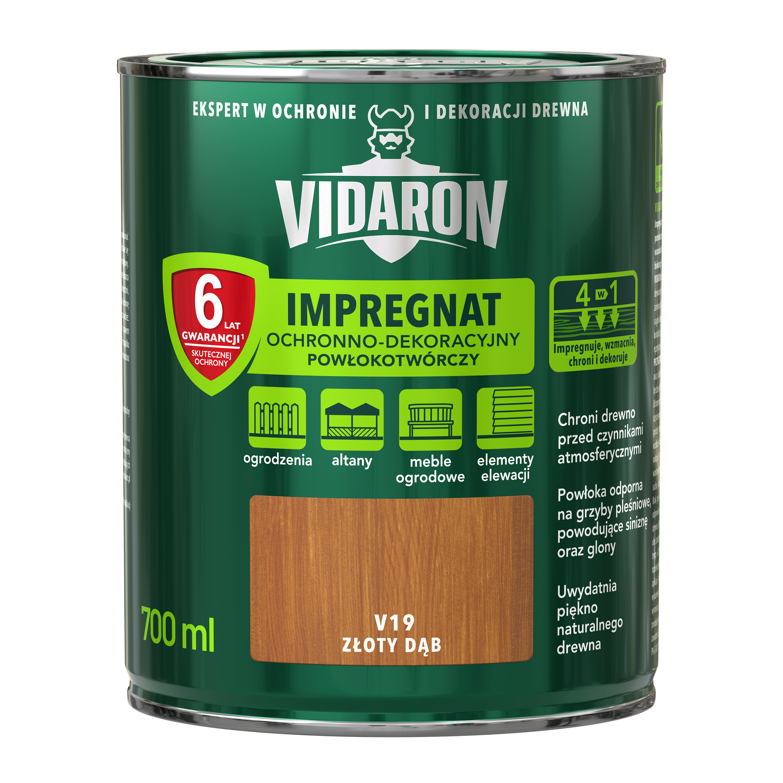 Impregnat Vidaron złoty dąb 0,7l - 2