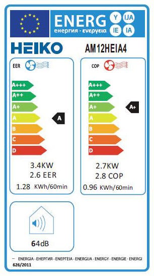 Klimatyzator przenośny Heiko 3,5kW AM12HEIA4 - 2