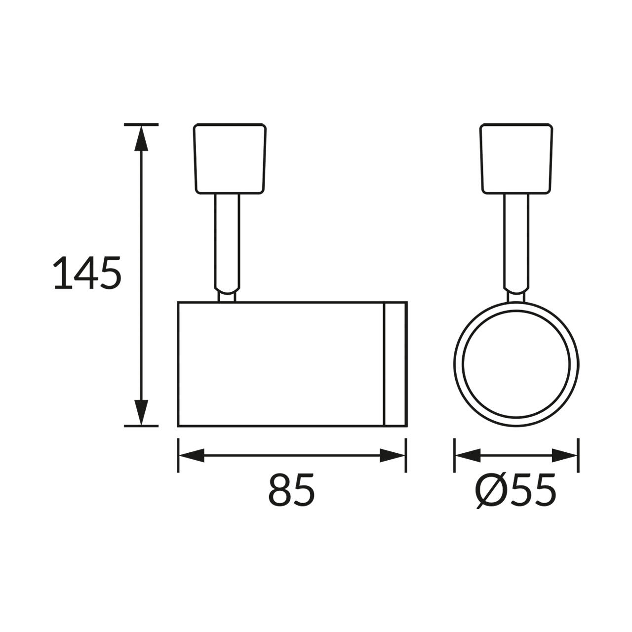 1-fazowa oprawa na szynoprzewód Haga TRA 1x35W GU10 biała - 2