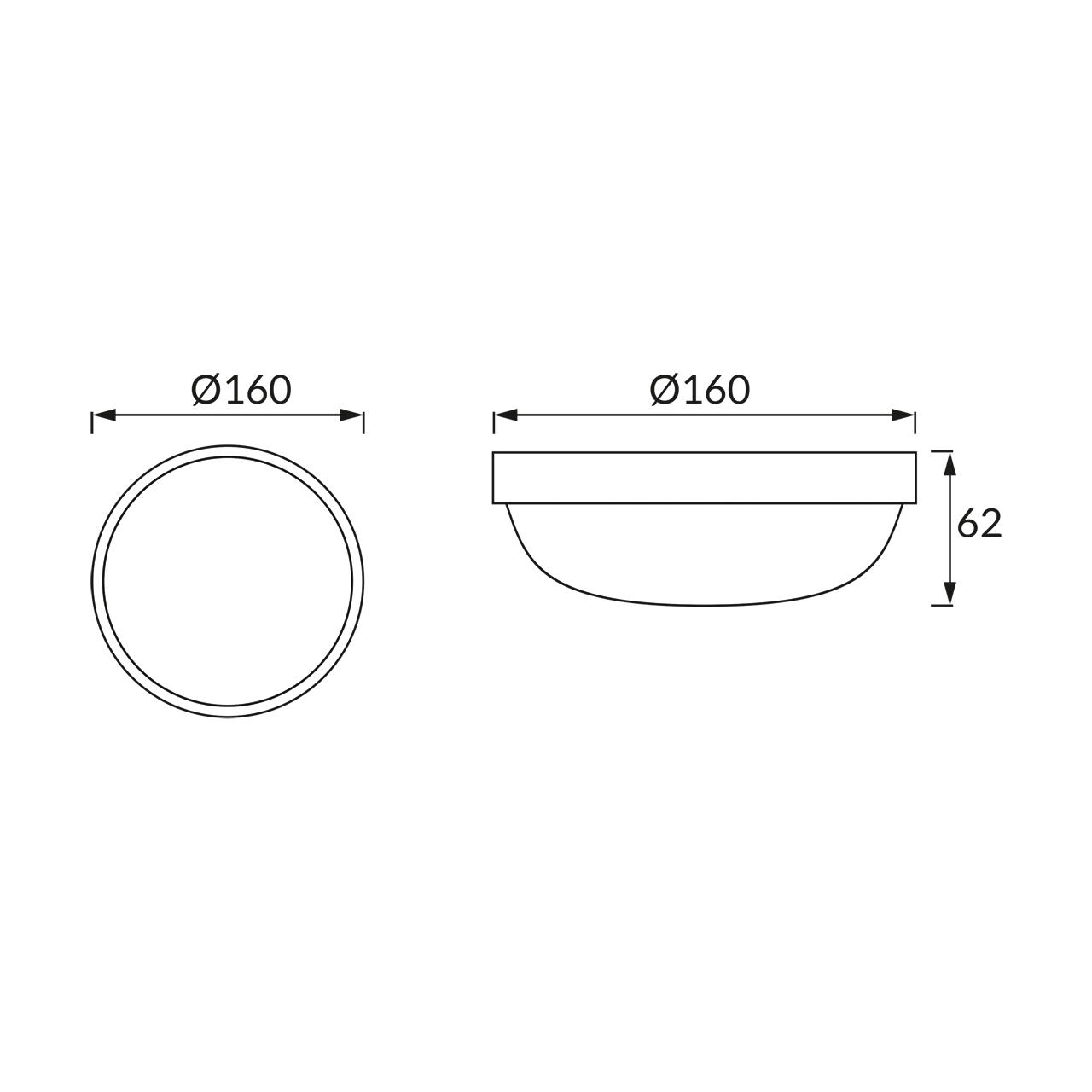 Oprawa Markus LED C 12W, 1280 0lm, 4500K, IP65 - 3