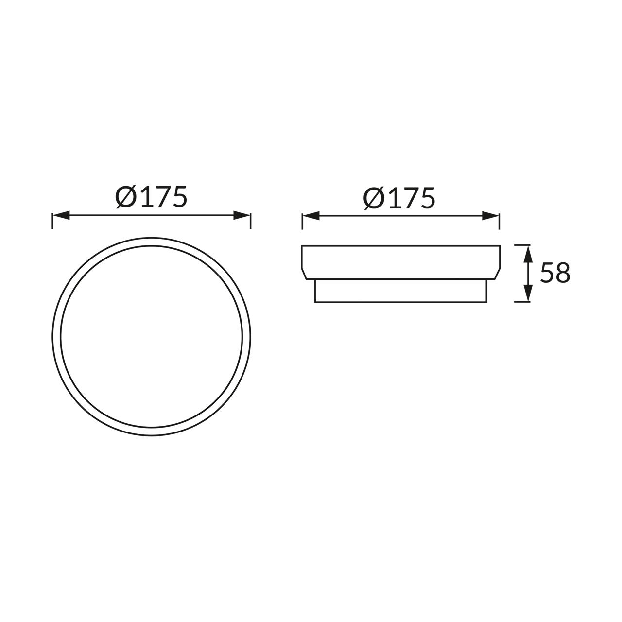 Oprawa Aron LED C 12W, 1580 lm, 4000K, IP65, czarna - 3