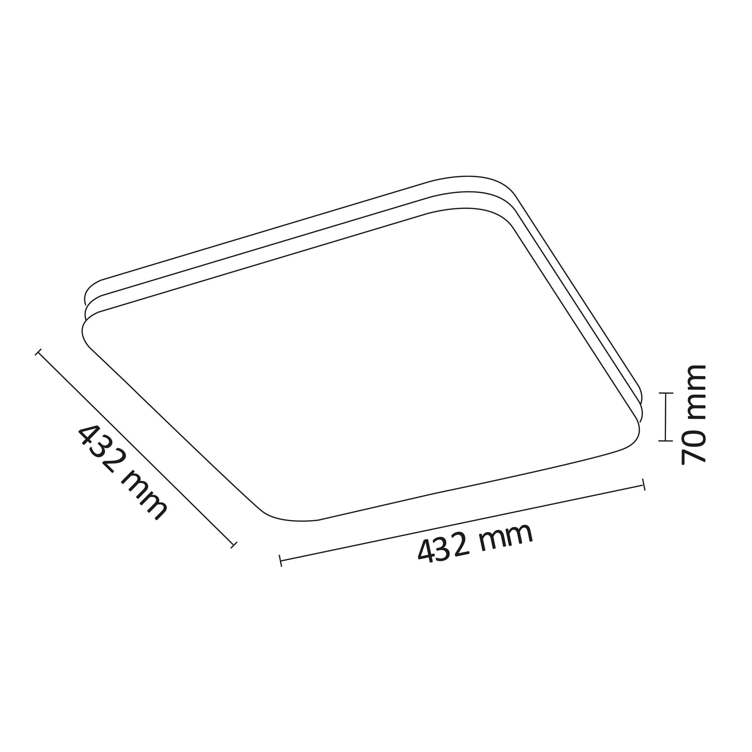 Plafon LED SYRIUS 40 36W-72W, max 4320lm, 3000K - 6500K IP20 z pilotem - 3