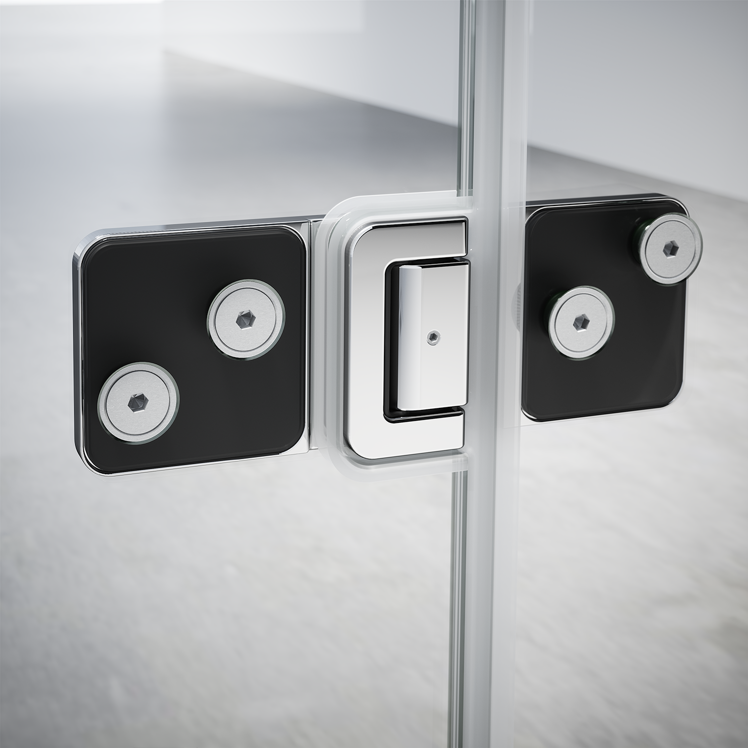 Paroi de douche à l'italienne verre transparent, l.80+40 cm, Ep.8 mm chromé Neo - 5