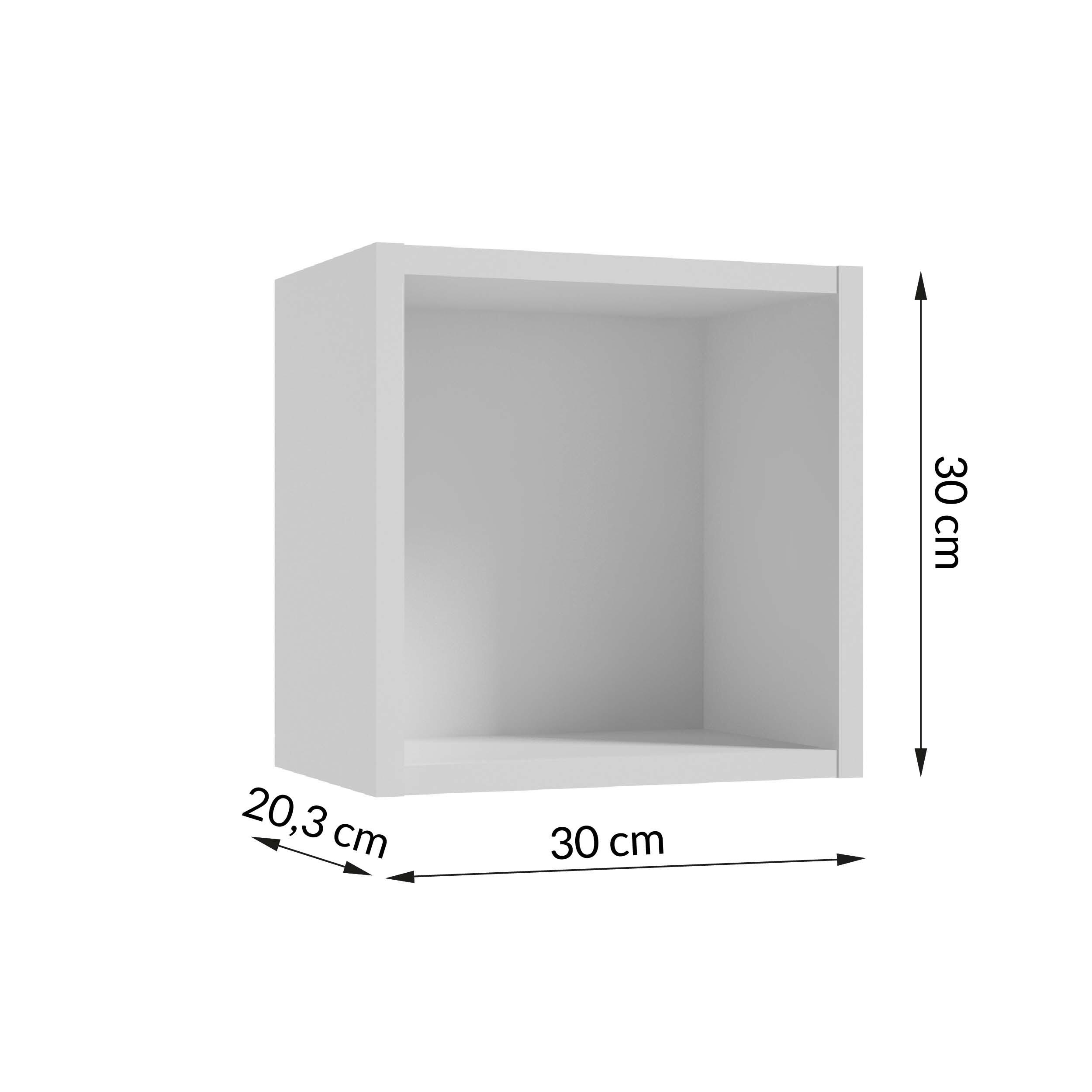 Szafka wisząca Kubik 30 x 30 cm biała - 2