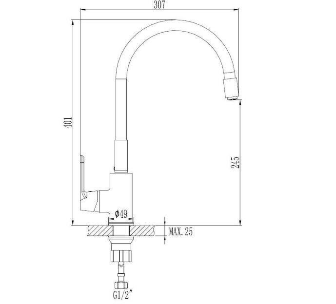 Bateria kuchenna Invena Joga czarna - 2