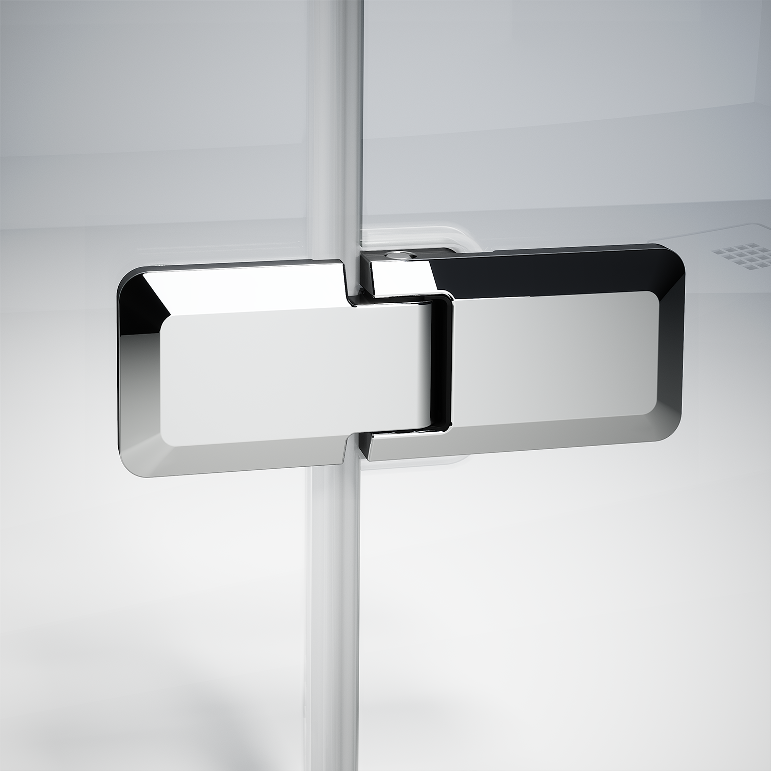 Paroi de douche à l'italienne verre transparent, l.80+40 cm, Ep.8 mm chromé Neo - 4