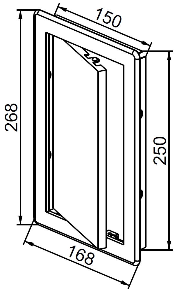 Drzwiczki rewizyjne 15x25 białe - 2