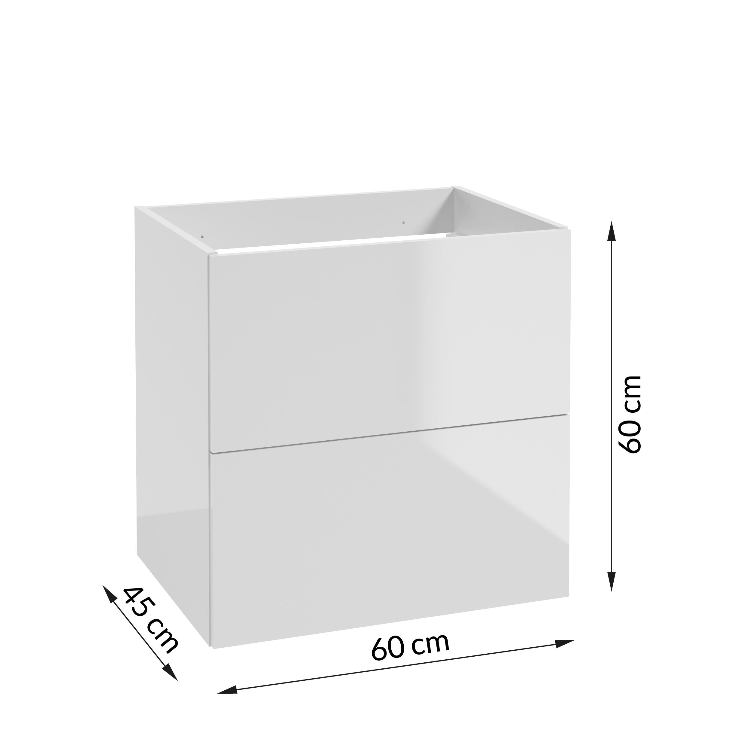 Szafka pod umywalkę Metro System 60 cm biała - 3