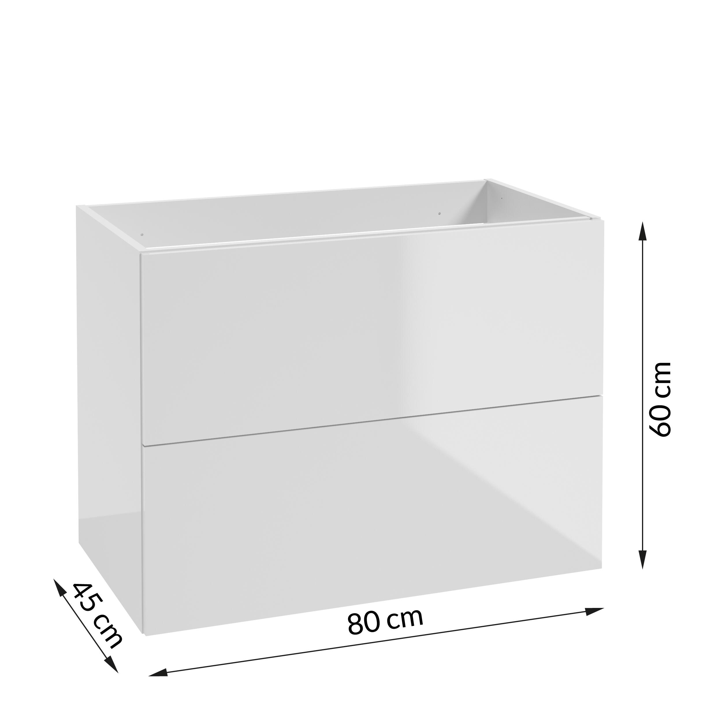 Szafka pod umywalkę Metro System 80 cm biała - 2