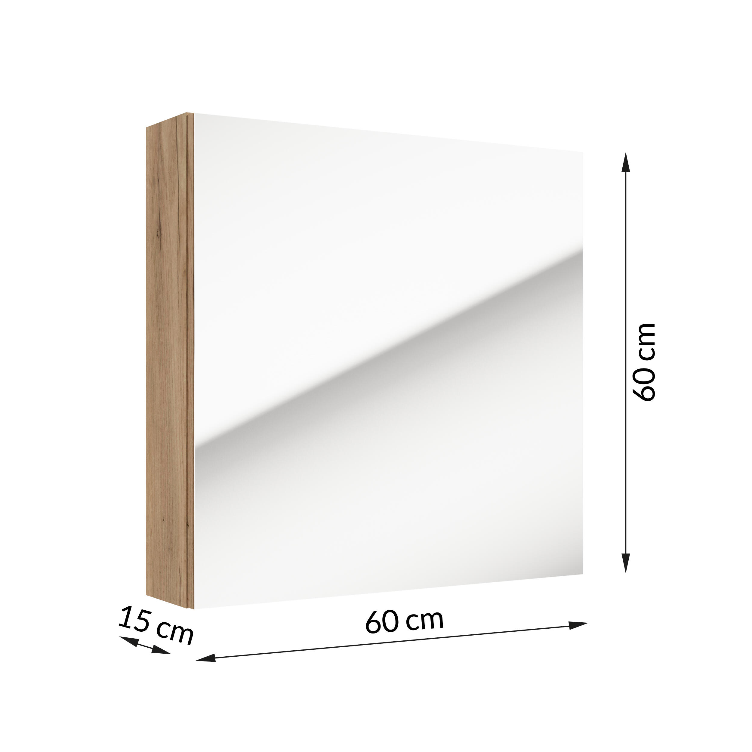 Szafka lustrzana Onas Uni 60 cm  - 2
