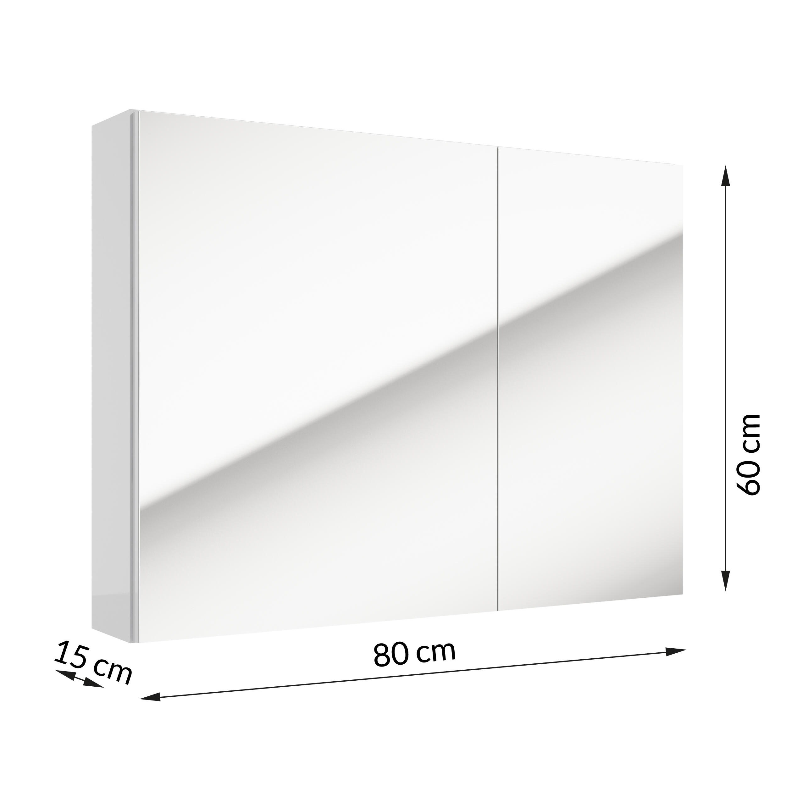 Szafka lustrzana Onas Uni 80 cm - 2