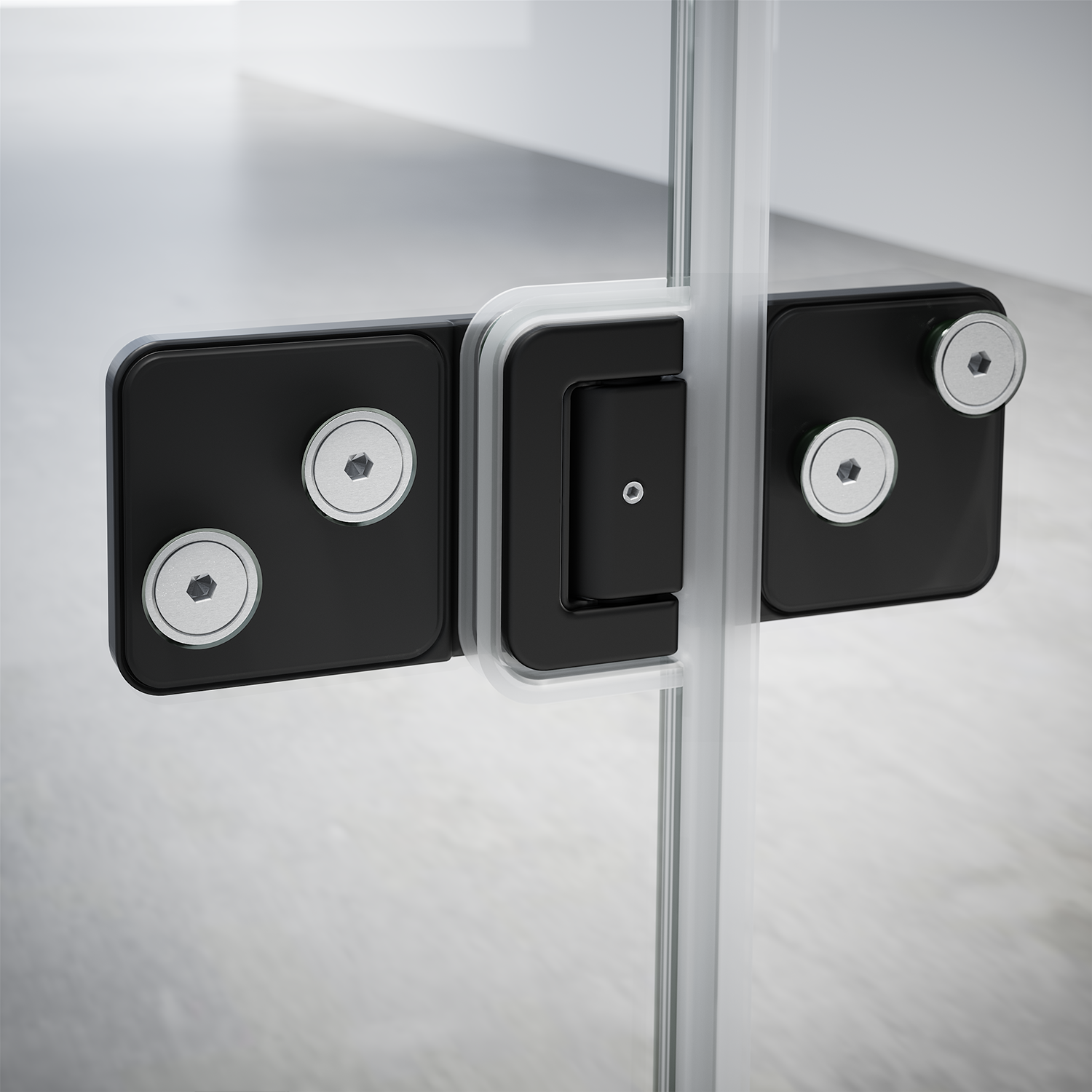 Porta doccia battente Neo, L 97.6-100.5 cm x H 200 cm x SP 8 mm, profilo nero - 7