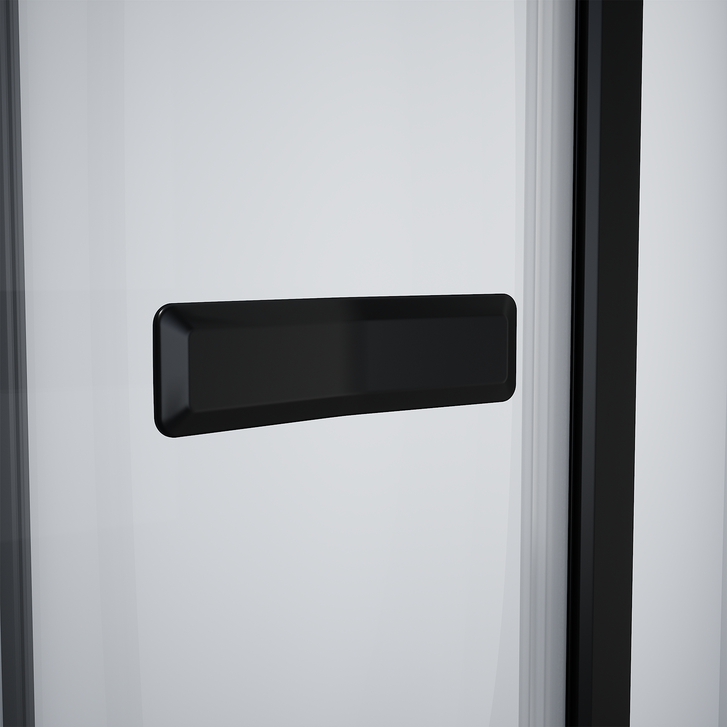 Porta doccia battente Neo, L 97.6-100.5 cm x H 200 cm x SP 8 mm, profilo nero - 8