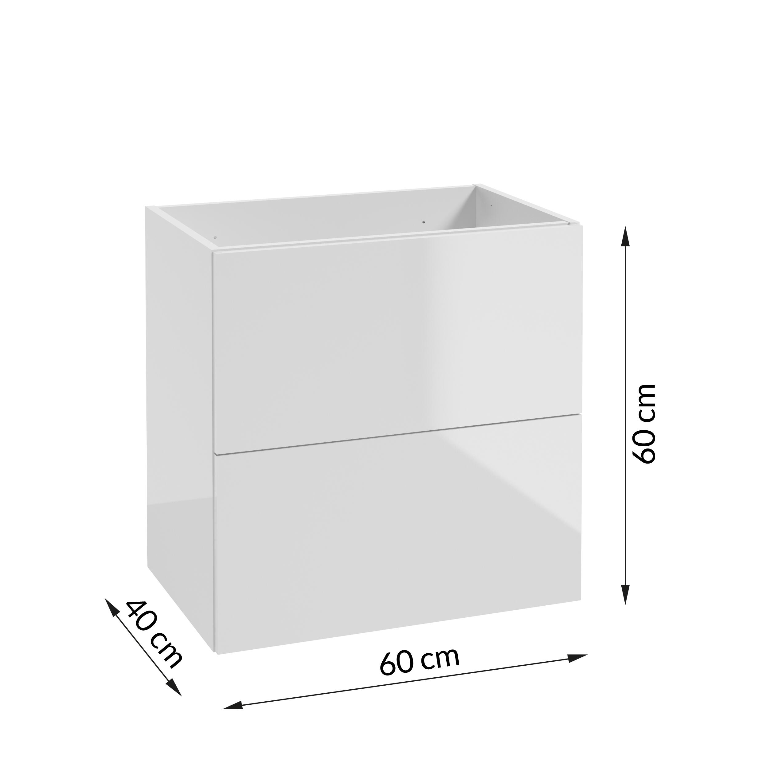 Szafka pod umywywalkę Metro System 60 cm biała - 2