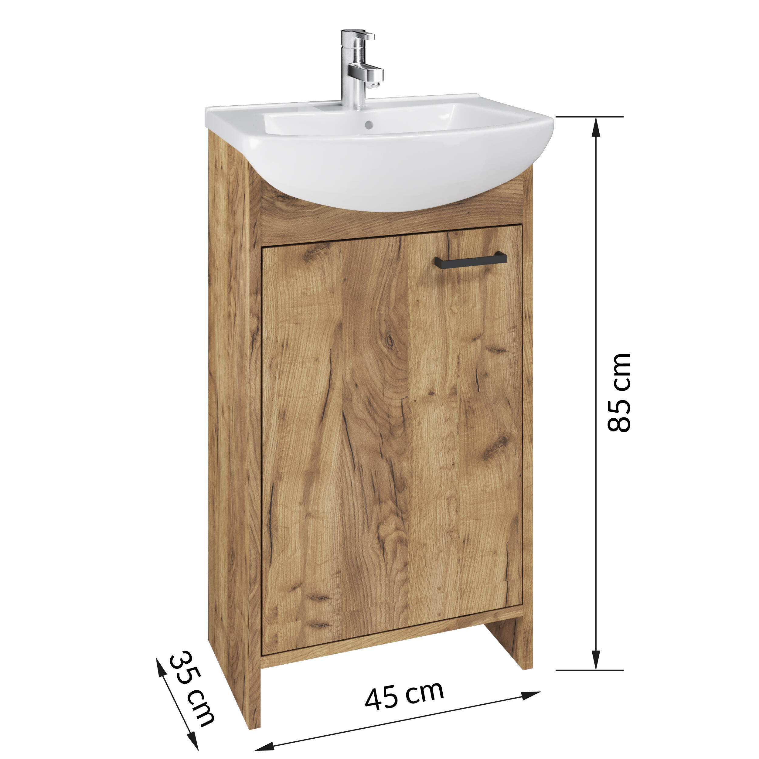 Zestaw szafka z umywalką  Viki 45 cm - 2