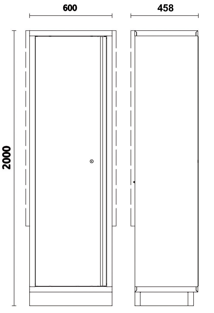 Szafa jednodrzwiowa 4500/C45PRO/AS1 Beta - 3