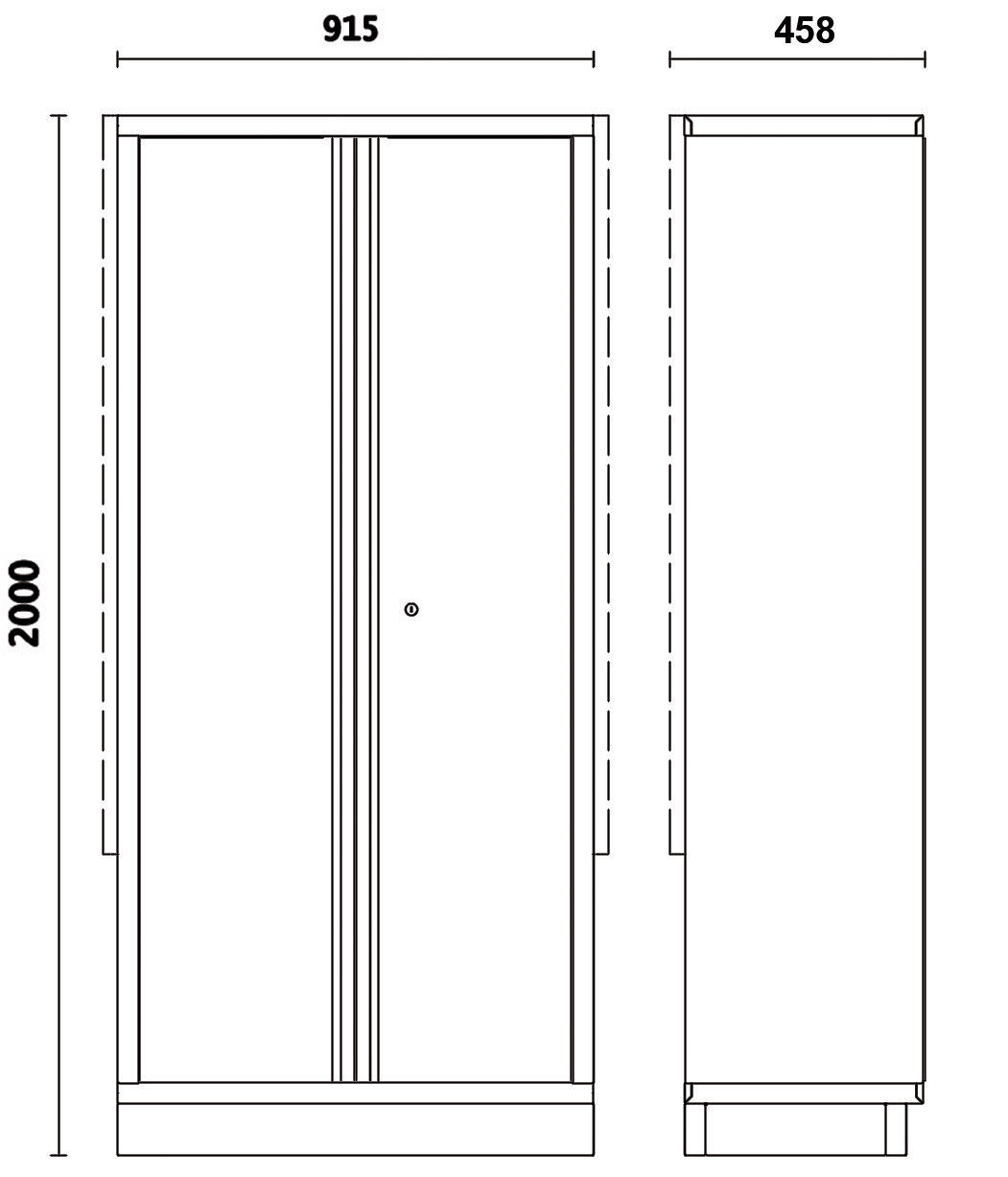 Szafa dwudrzwiowa 4500/C45PRO/AS2 Beta - 3