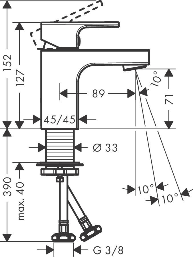 Bateria umywalkowa Hansgrohe Shape 71567000 - 2