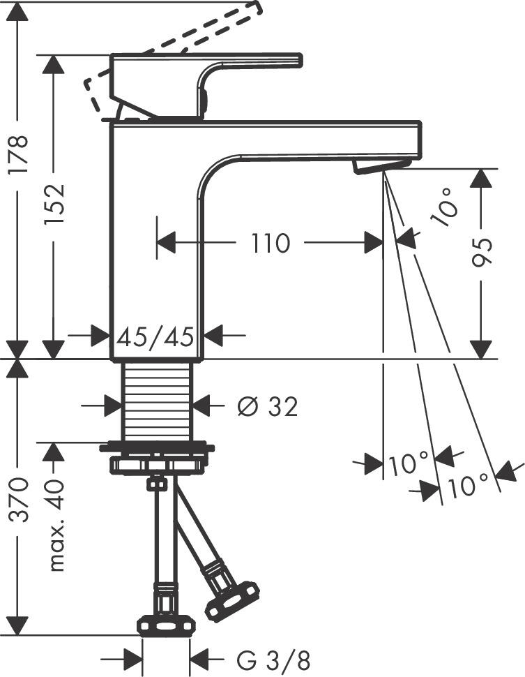 Bateria umywalkowa wysoka Hansgrohe Shape 71569670 - 4