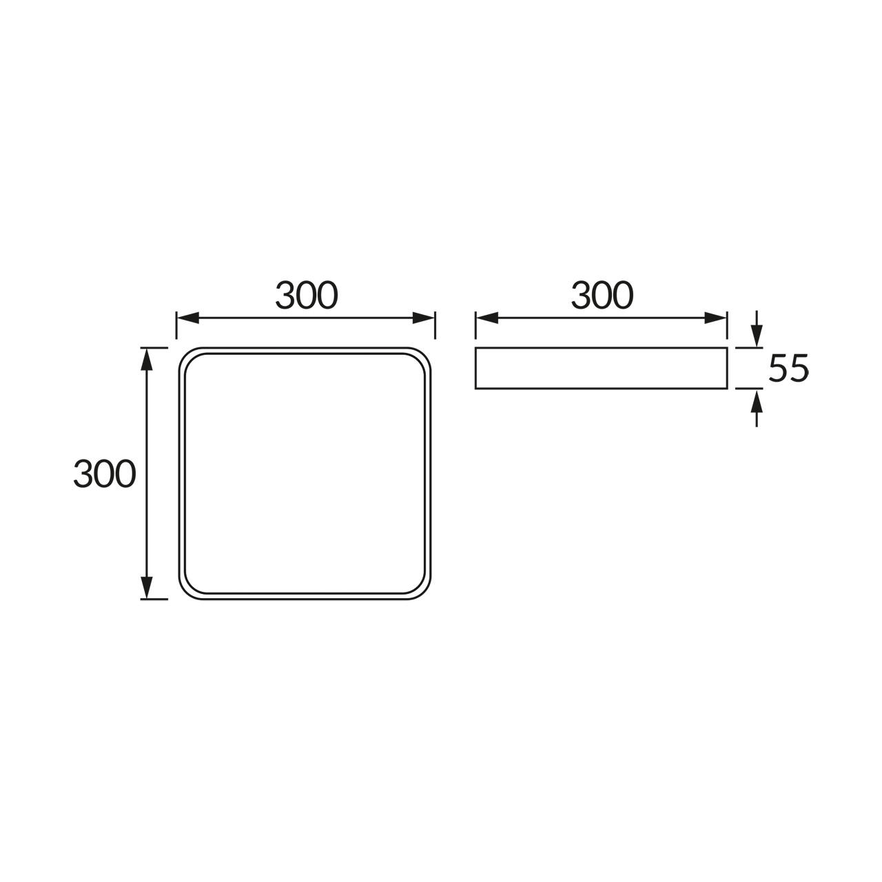 Plafon LED TOTEM 16W 1590LM 4000K IP20 kwadratowy - 2