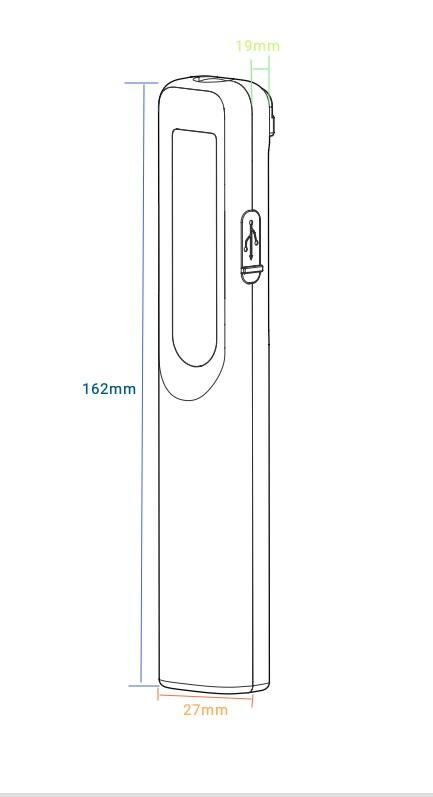 Latarka warsztatowa LED 3W 200lm + 3W 50lm, 1200mAh, 3 tryby: 100%, 50%, dioda frontowa, magnes, klips - 2