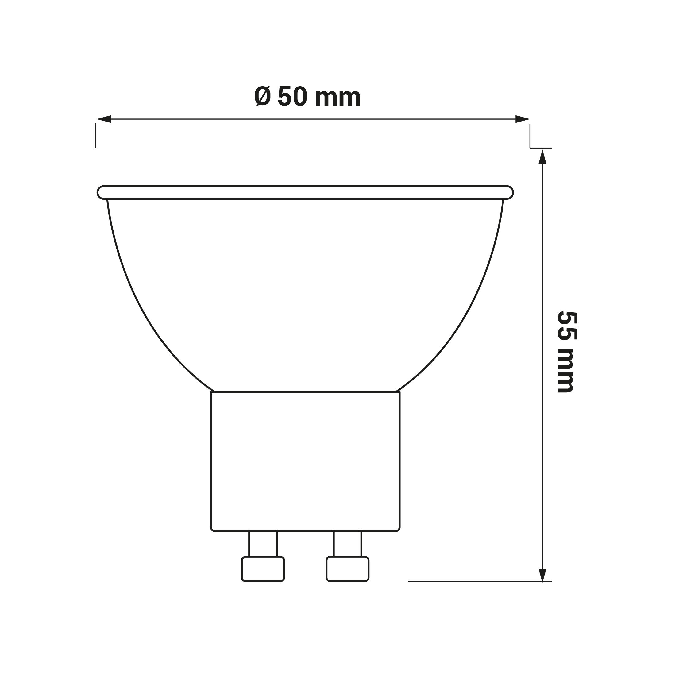 Żarówka LED GU10 4,9W 320lm 6500K - 2