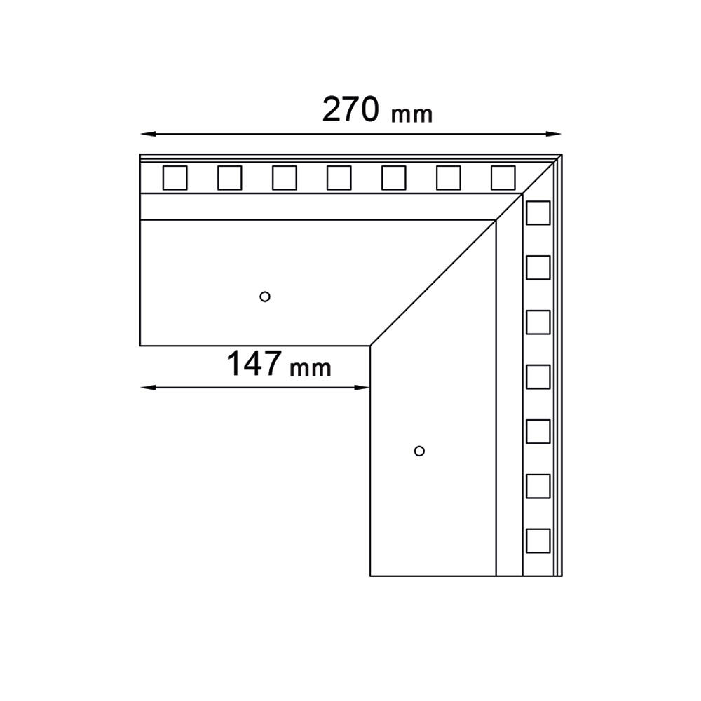 Narożnik zewnętrzny Renoplast W30/90 grafit - 2