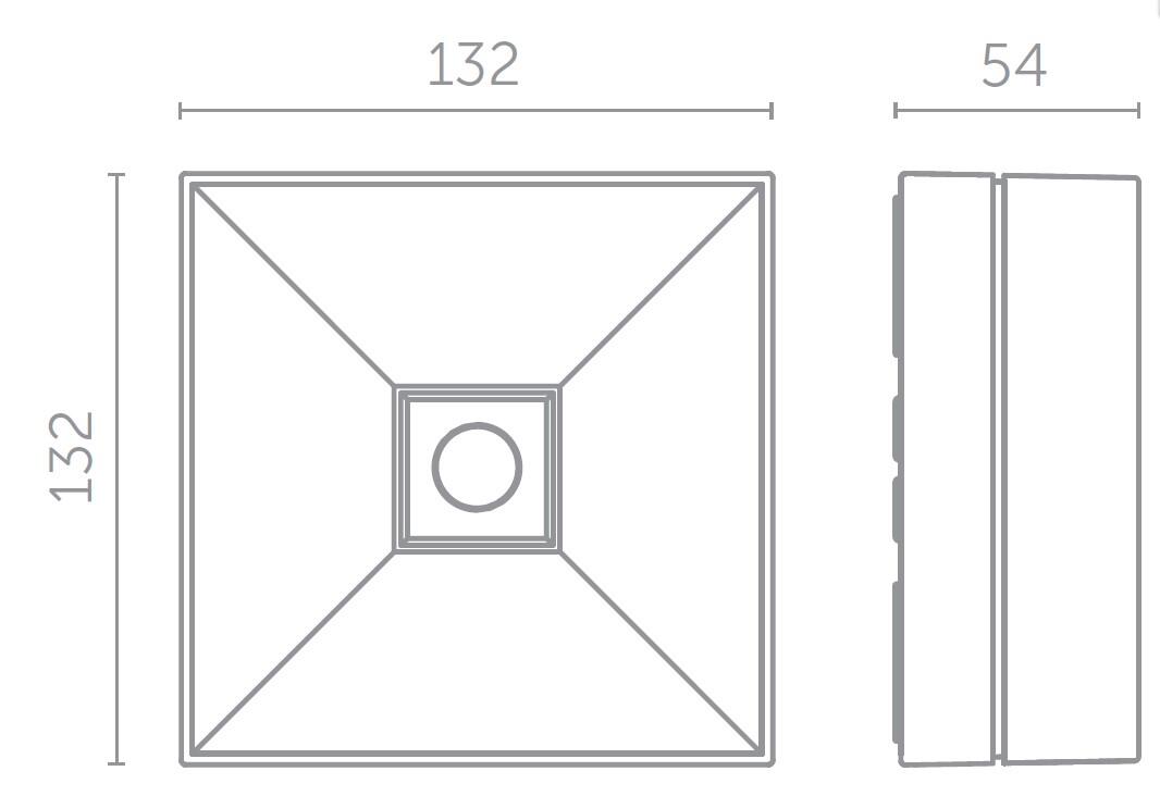 Oprawa awaryjna LOVATO natynkowa ECO LED IP41 1W optyka uniwersalna 1h jednozadaniowa AWEX - 2