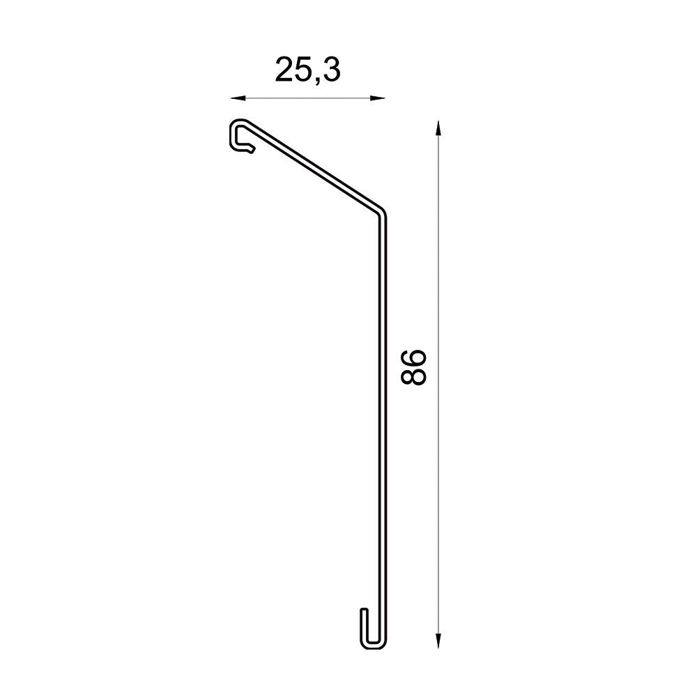 Łącznik cokołowy Renoplast LC2 grafit - 2
