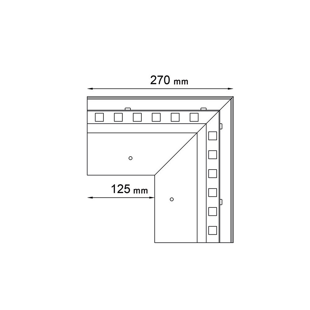 Narożnik zewnętrzny Renoplast W20 90 st. grafit - 2