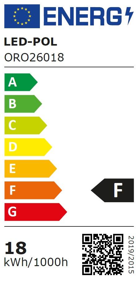 Plafon LED okrągły, 18W, IP20, 4000K, średnica 33cm, strumień użyteczny 1500Lm, czujnik ruchu i zmierzchu regulowany - 5