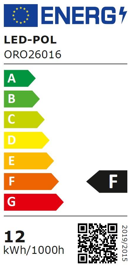 Plafon LED okrągły, 12W, IP20, 4000K, średnica 26cm, strumień użyteczny 840Lm - 5