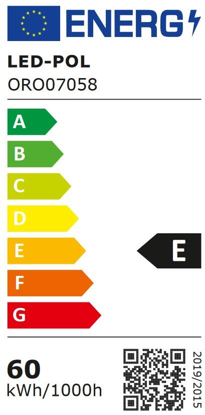 Panel LED podtynkowy 60x60cm 60W strumień użyteczny 6600lm 4000K IP20 - 5