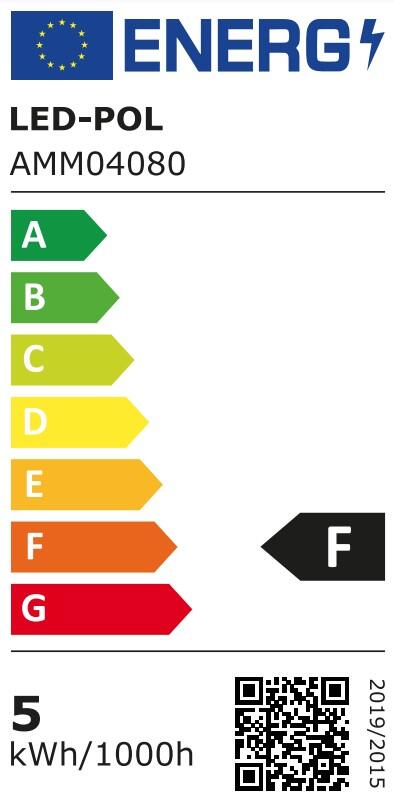Żarówka LED E27 4,9W 470lm kulka chlodno biała LP - 3