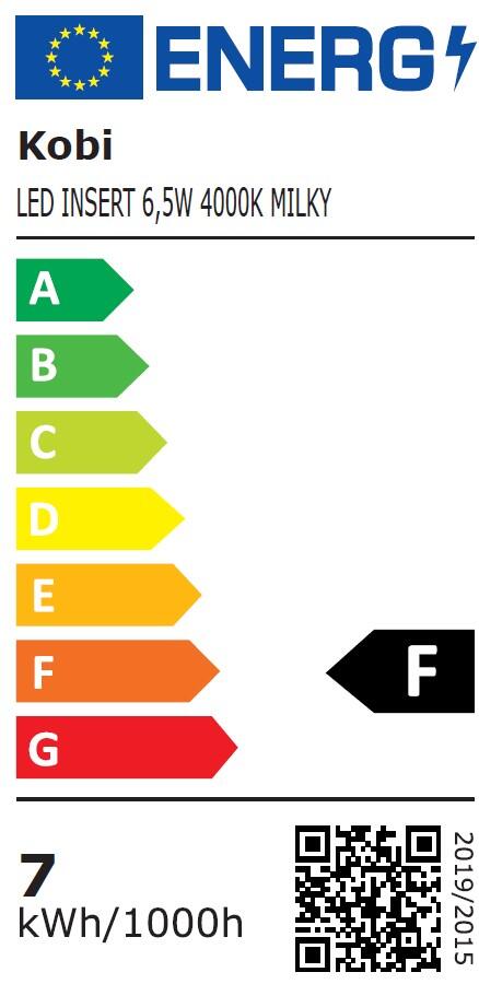 Wkład LED INSERT 6,5W MILKY barwa NEUTRALNA - 3