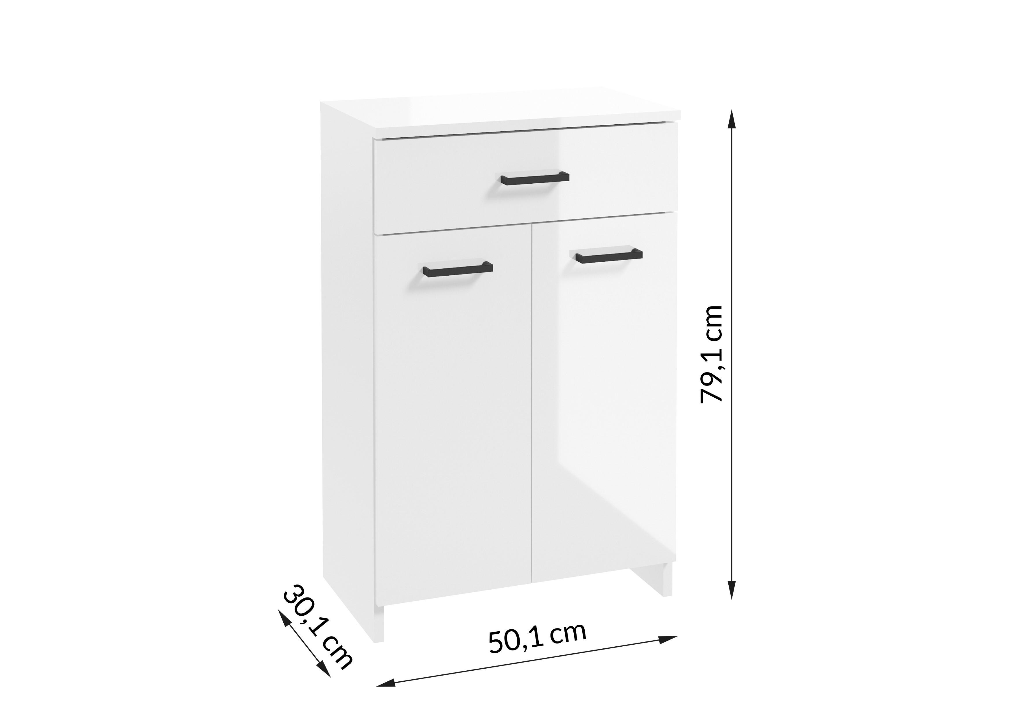 Szafka wisząca Soft 50 cm biała - 3
